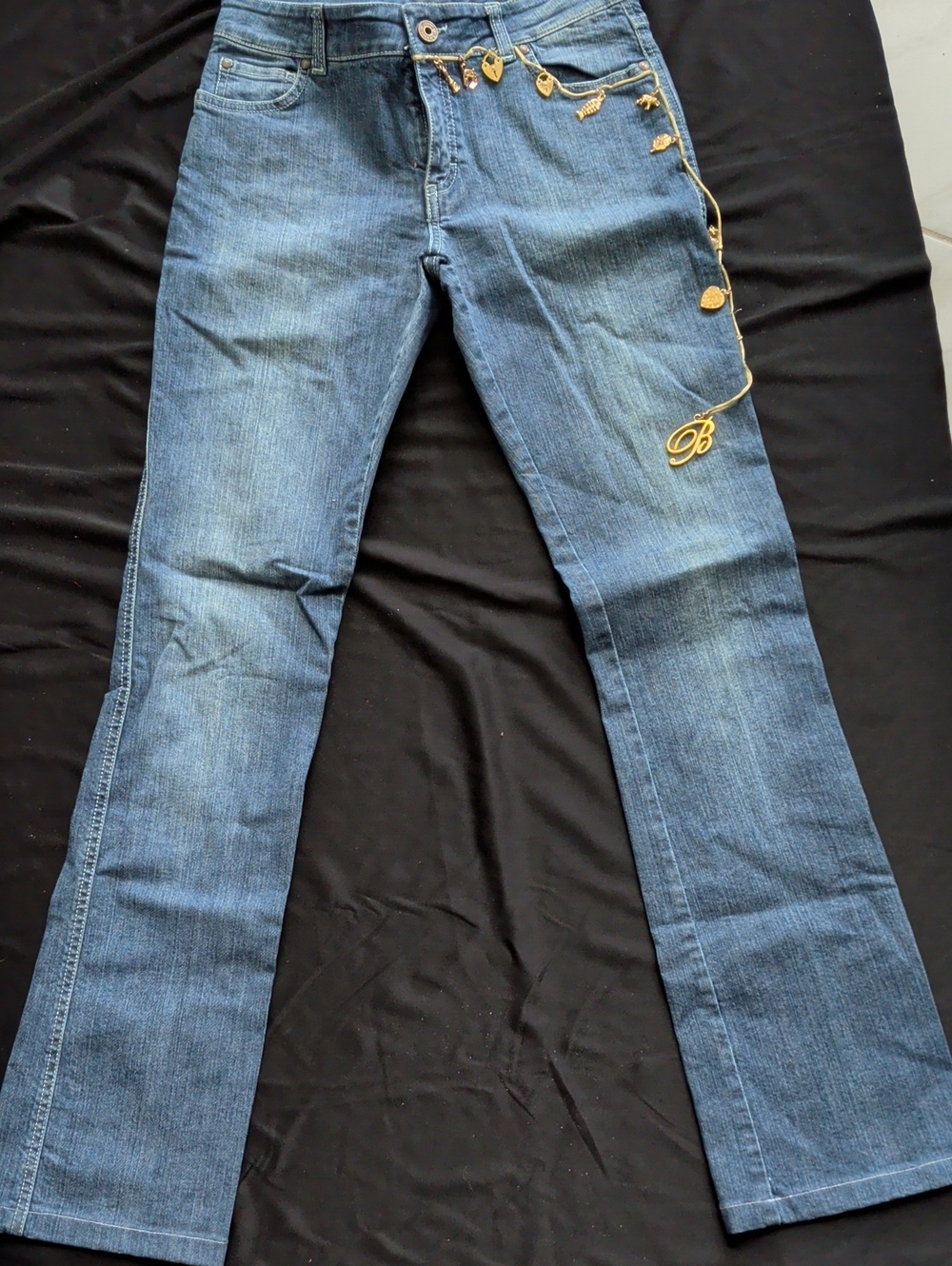 Blumarine Denim Jeans With Charms